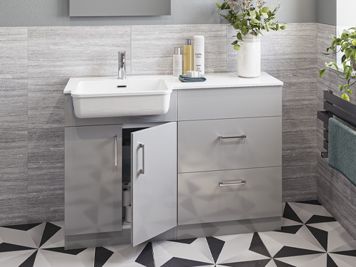 ECO Bathrooms - Style Largo Meno Image Gloss Grey Mist