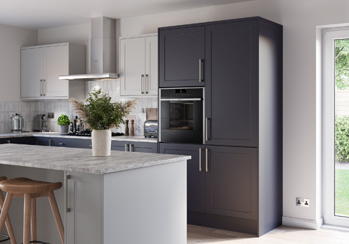 Eco Kitchens - Solent Gloss Grey Mist Kitchen