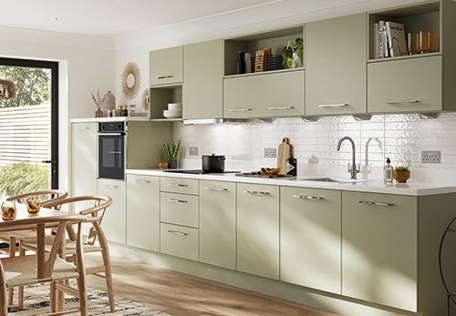 Metro Matt Sage Green Kitchen