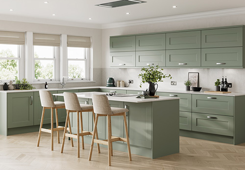 Solent Matt Reed Green Kitchen