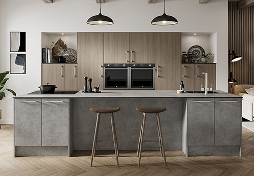 Eco Kitchens - Grey Vincenza Oak Kitchen