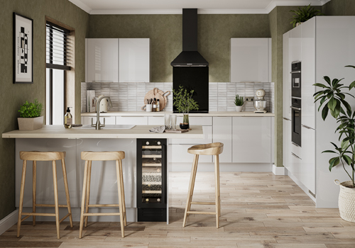 Eco Kitchens - Image  Gloss Grey Mist Kitchen