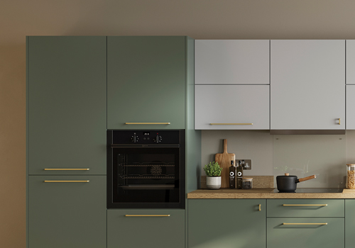 Metro Matt Reed Green & Grey Mist Kitchen