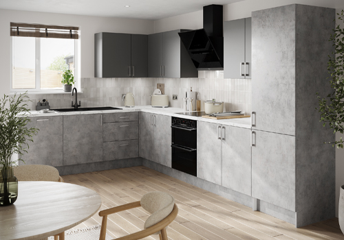 Eco Kitchens - Tempo Chicago Concrete & Charcoal Kitchen