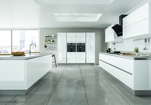 Moderna Gloss White Kitchen