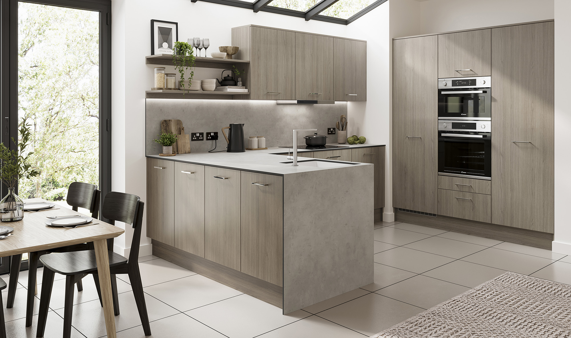 JJO ECO Kitchens Tempo Vincenza Oak