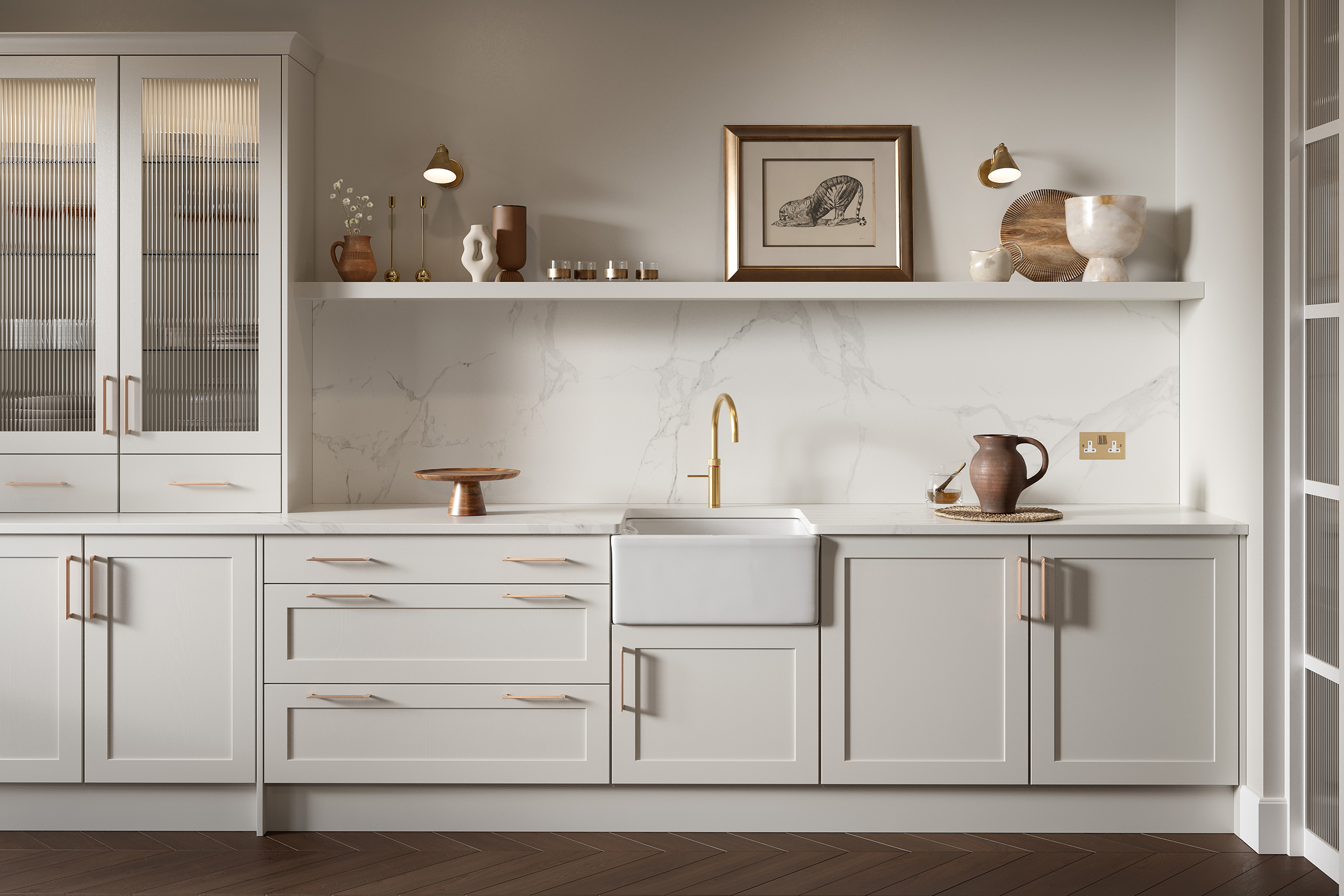 JJO Avalon Kitchen Furniture Hawkshaw Bleached Stone